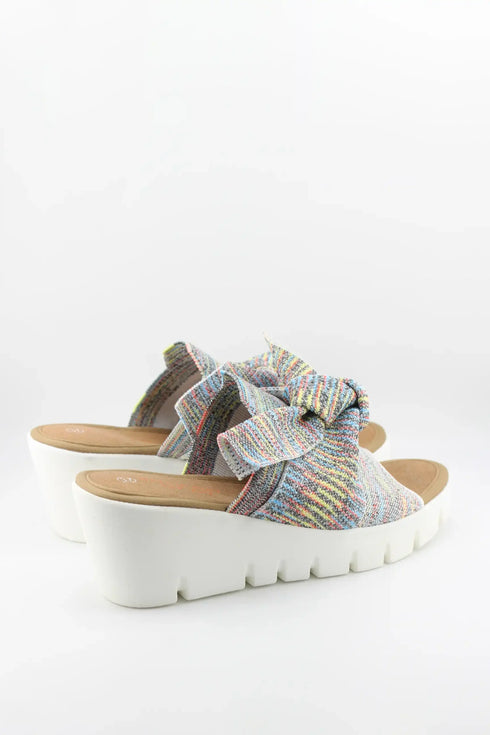 Bernie Mev Bow Accent Platform Slide