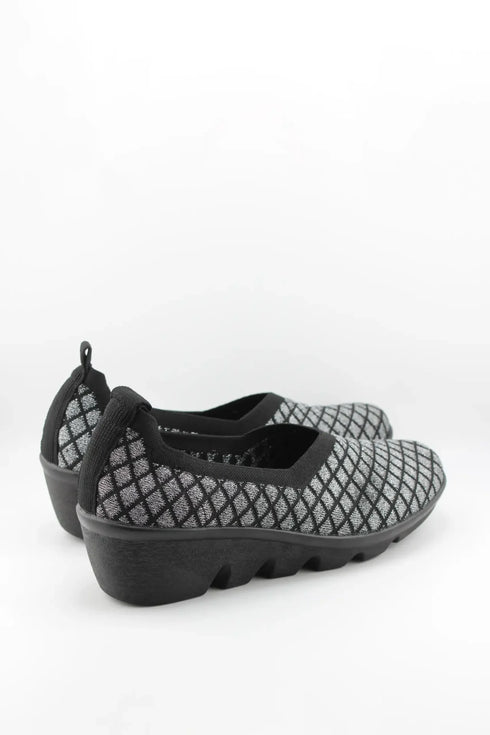 Bernie Mev Quilted Slip-On Wedge Loafers