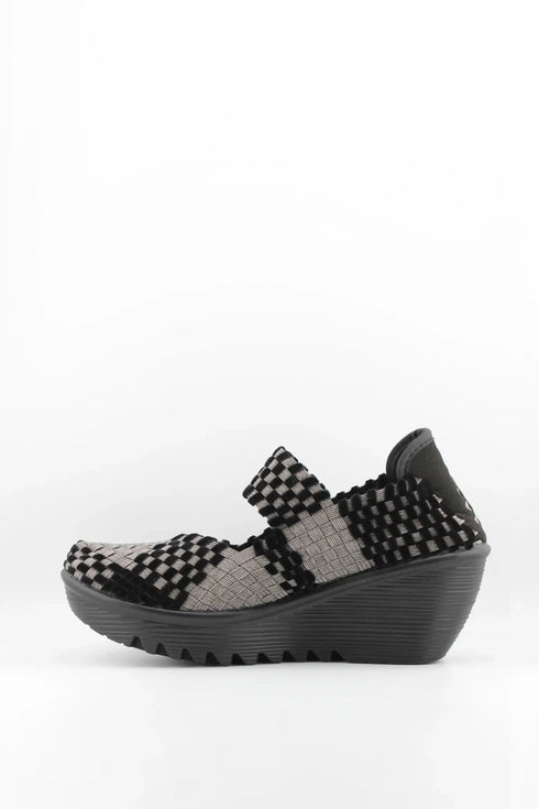 Bernie Mev Woven Slip-On Platform Shoes