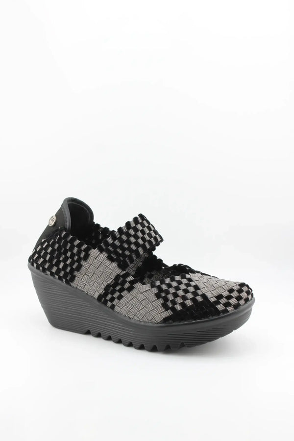 Bernie Mev Woven Slip-On Platform Shoes
