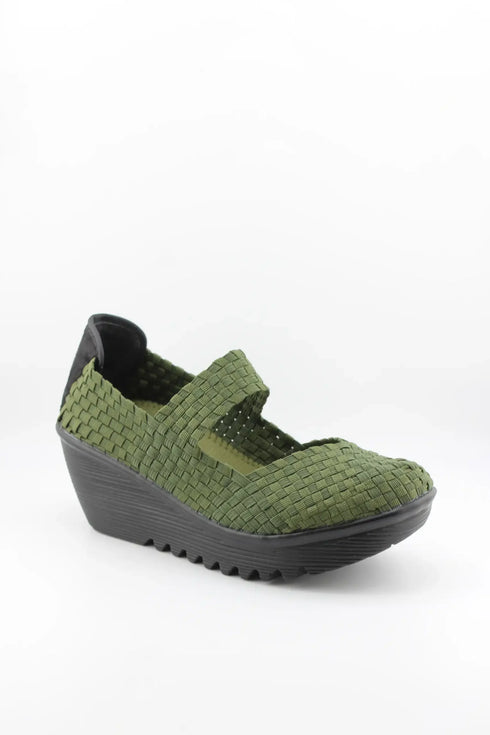 Bernie Mev Woven Slip-On Platform Shoes