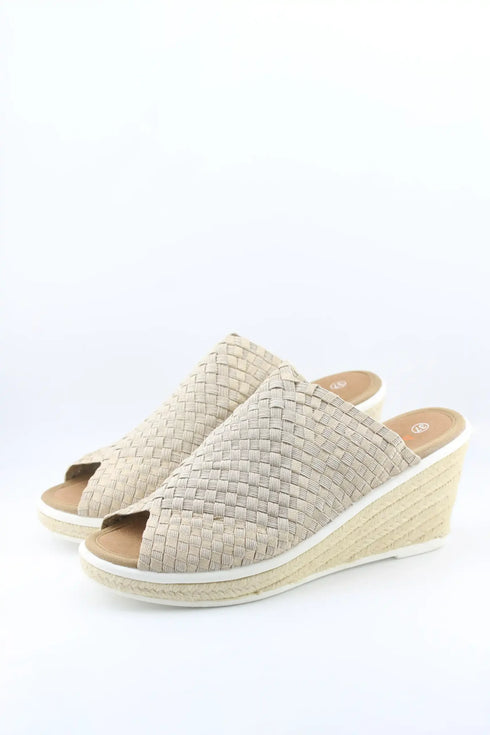 Bernie Mev Woven Strap Espadrille Wedge Sandals