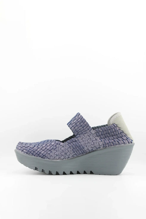 Bernie Mev Woven Slip-On Platform Shoes