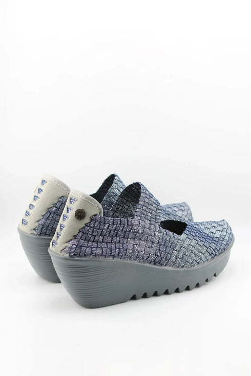 Bernie Mev Woven Slip-On Platform Shoes