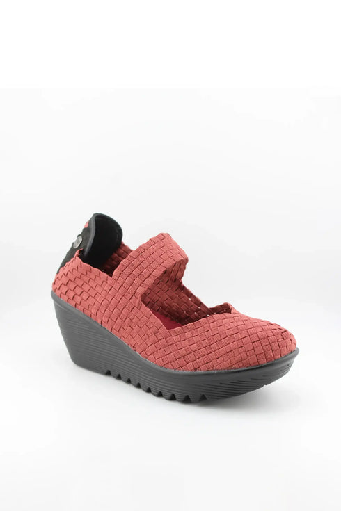 Bernie Mev Lightweight Woven Mary Jane Wedge