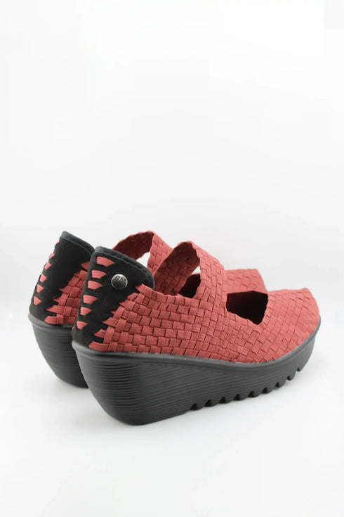 Bernie Mev Lightweight Woven Mary Jane Wedge