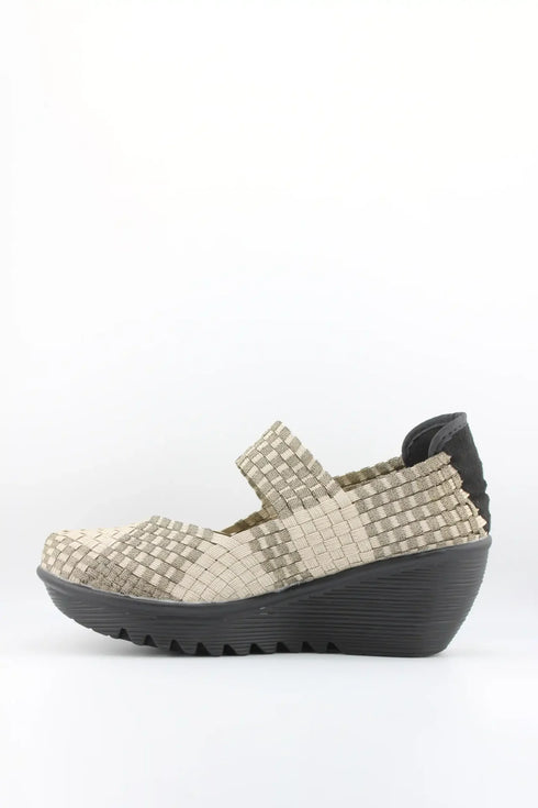Bernie Mev Woven Slip-On Platform Shoes