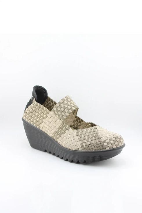 Bernie Mev Woven Slip-On Platform Shoes