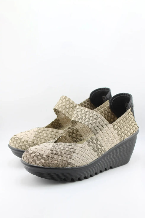 Bernie Mev Woven Slip-On Platform Shoes