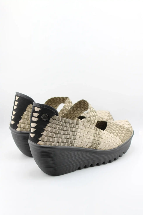 Bernie Mev Woven Slip-On Platform Shoes