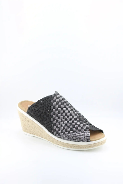 Bernie Mev Woven Strap Espadrille Wedge Sandals
