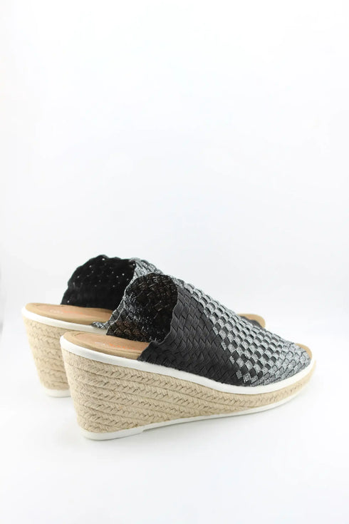 Bernie Mev Woven Strap Espadrille Wedge Sandals