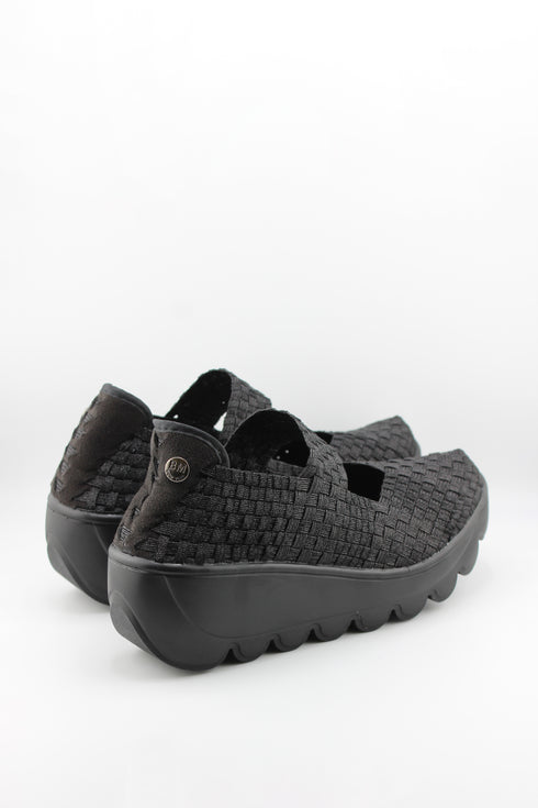 Bernie Mev Light Woven Elastic Platform Mary Jane