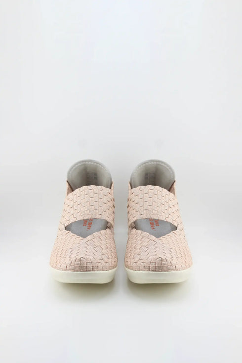 Bernie Mev Woven Textured Slip-On Wedge Loafers