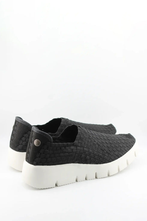 Bernie Mev Woven Slip-On Platform Sneaker