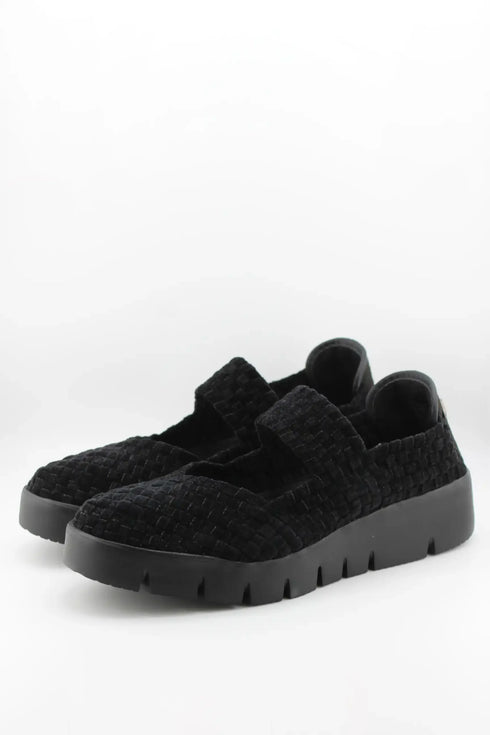 Bernie Mev Woven Platform Slip-On Shoe