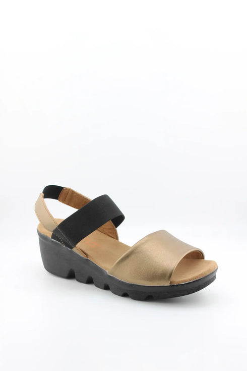 Bernie Mev Elastic Strap Wedge Sandal