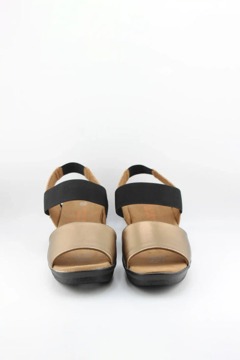 Bernie Mev Elastic Strap Wedge Sandal