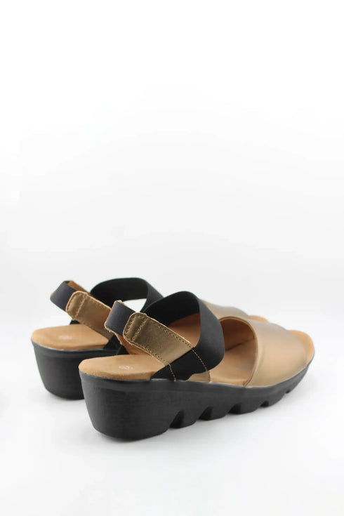 Bernie Mev Elastic Strap Wedge Sandal