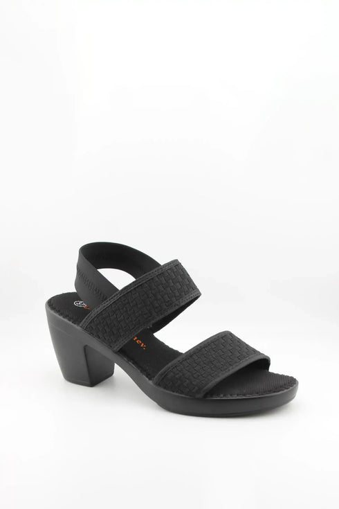 Bernie Mev Woven Block Heel Sandal