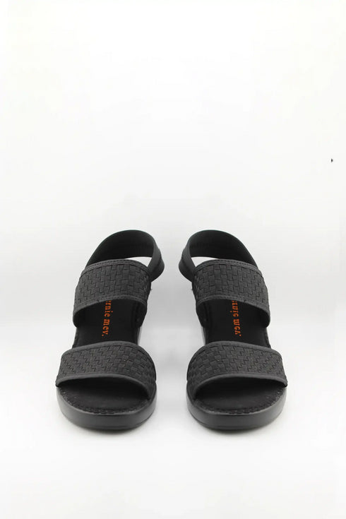 Bernie Mev Woven Block Heel Sandal