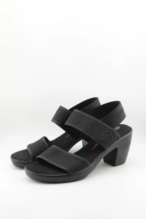 Bernie Mev Woven Block Heel Sandal