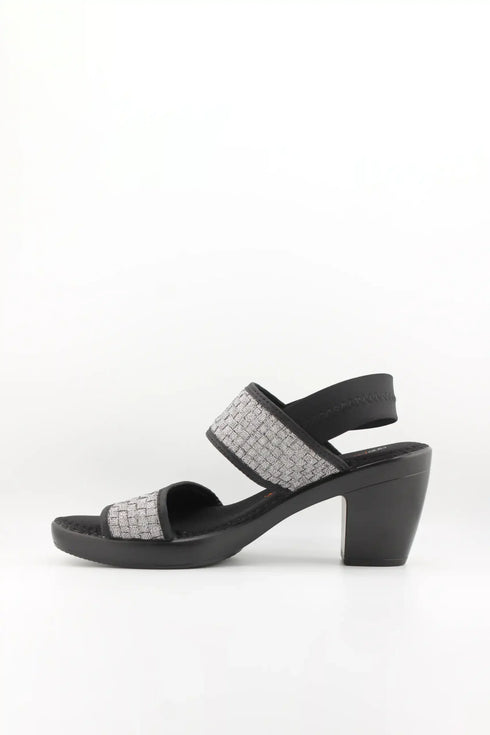 Bernie Mev Woven Block Heel Sandal