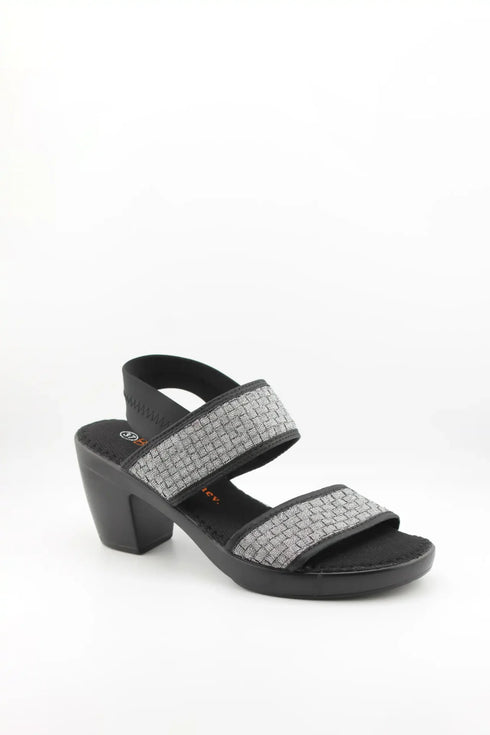 Bernie Mev Woven Block Heel Sandal