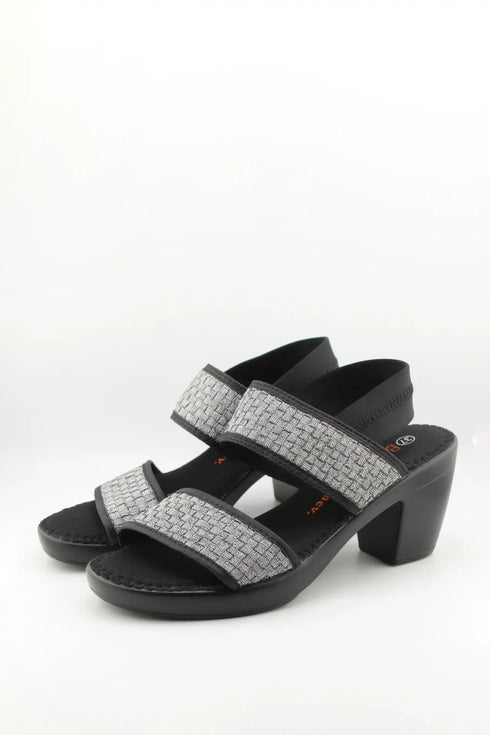 Bernie Mev Woven Block Heel Sandal