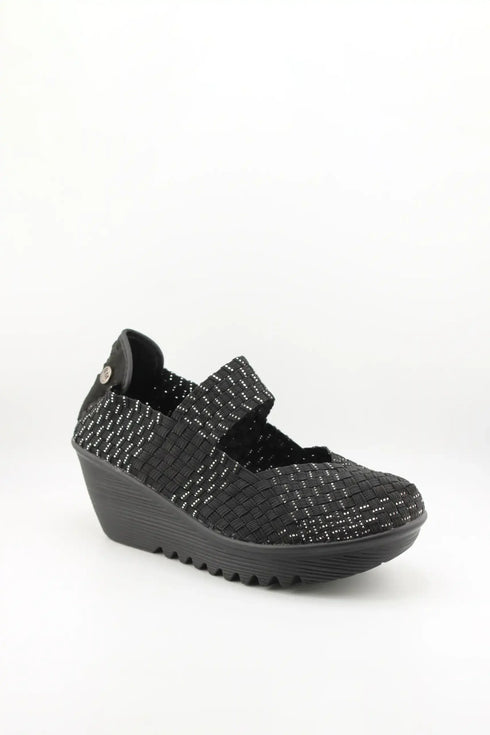 Bernie Mev Woven Slip-On Platform Shoes