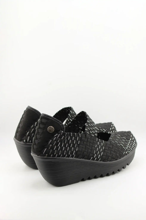 Bernie Mev Woven Slip-On Platform Shoes