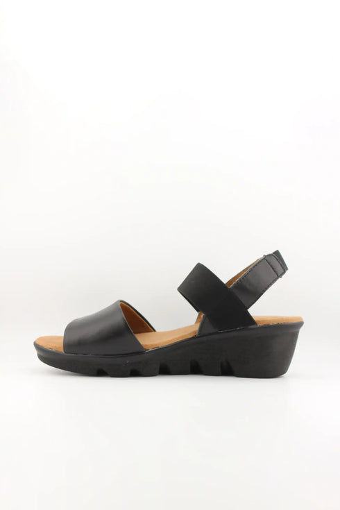 Bernie Mev Elastic Strap Wedge Sandal