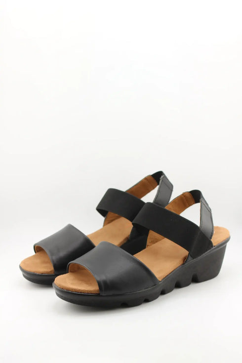 Bernie Mev Elastic Strap Wedge Sandal