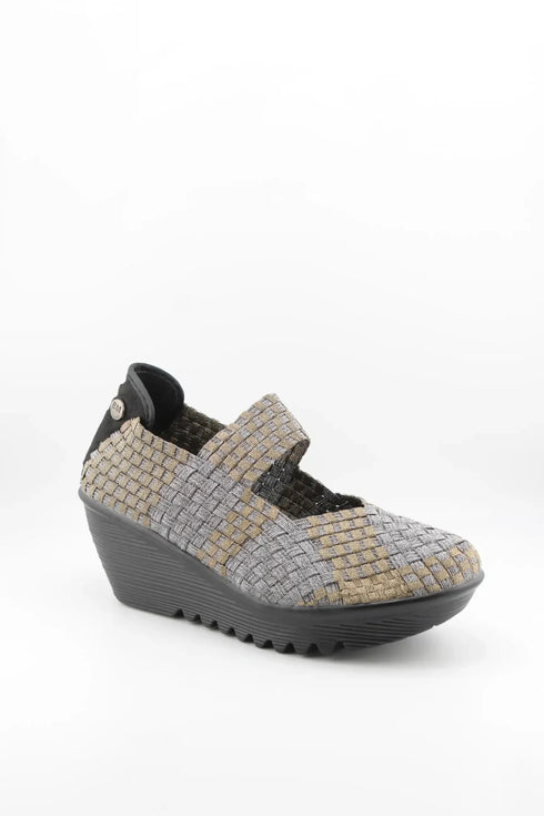 Bernie Mev Woven Slip-On Platform Shoes