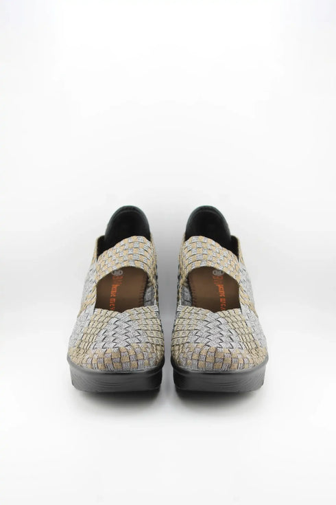 Bernie Mev Woven Slip-On Platform Shoes