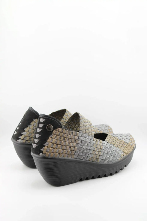 Bernie Mev Woven Slip-On Platform Shoes
