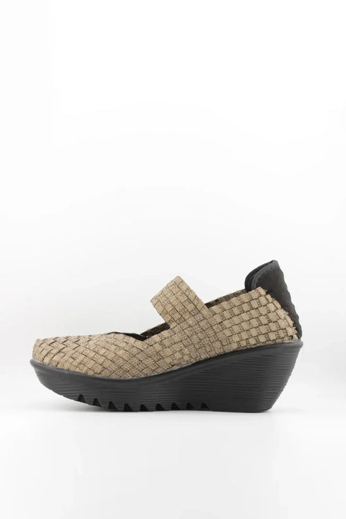 Bernie Mev Woven Slip-On Platform Shoes