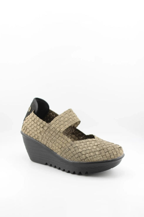 Bernie Mev Woven Slip-On Platform Shoes