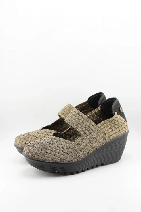 Bernie Mev Woven Slip-On Platform Shoes