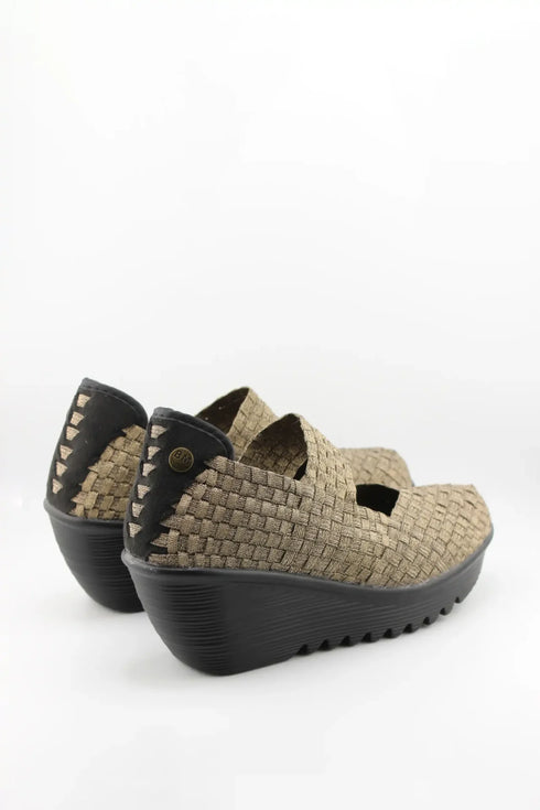 Bernie Mev Woven Slip-On Platform Shoes