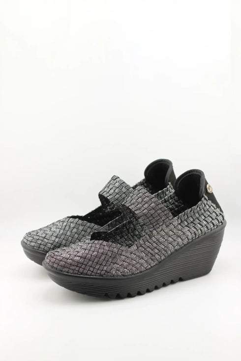 Bernie Mev Woven Slip-On Platform Shoes