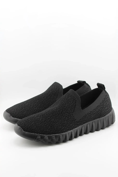 Bernie Mev Slip-On Textured Knit Sneakers