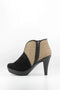Bernie Mev Woven Texture Suede Ankle Boots