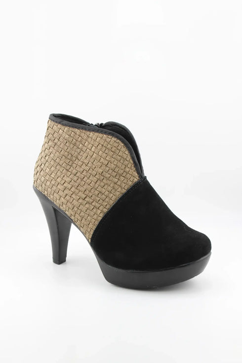 Bernie Mev Woven Texture Suede Ankle Boots