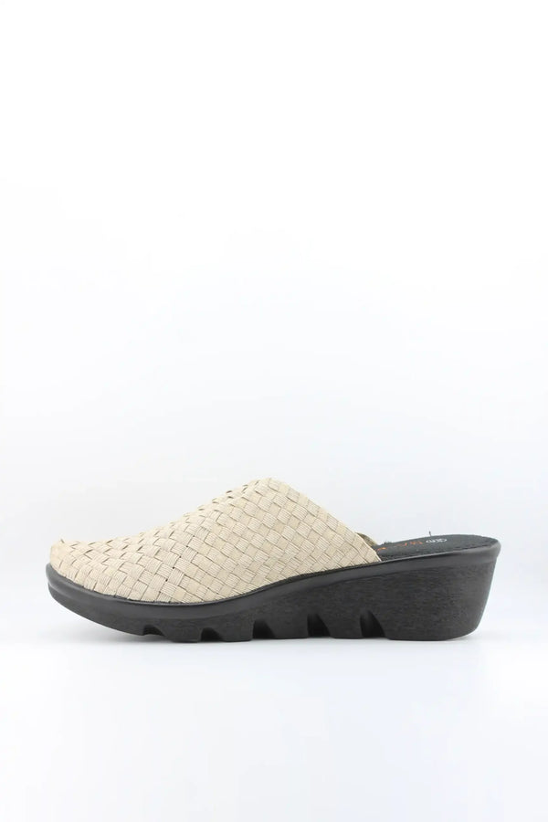 Bernie Mev Woven Slip-On Wedge Clog