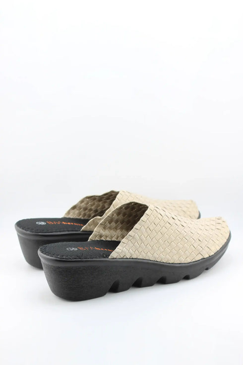 Bernie Mev Woven Slip-On Wedge Clog