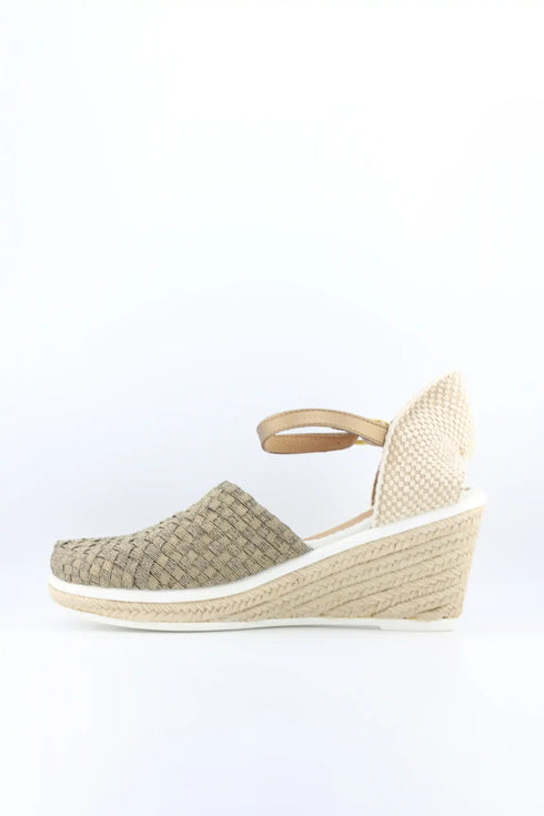 Bernie Mev Braided Espadrille Sandals with Ankle Strap