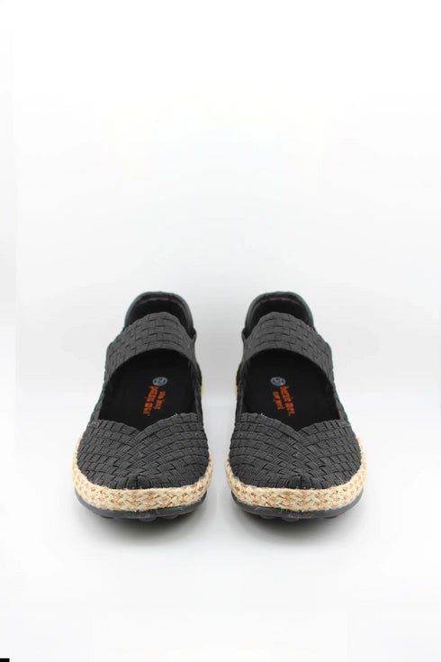 Bernie Mev Woven Slip-On Espadrille Flats