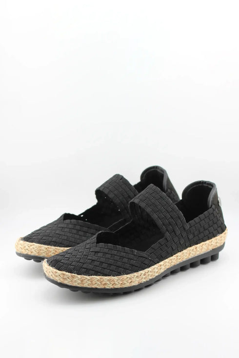 Bernie Mev Woven Slip-On Espadrille Flats