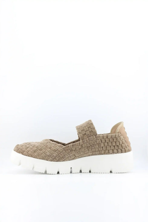 Bernie Mev Braided Elastic Mary Jane Wedge